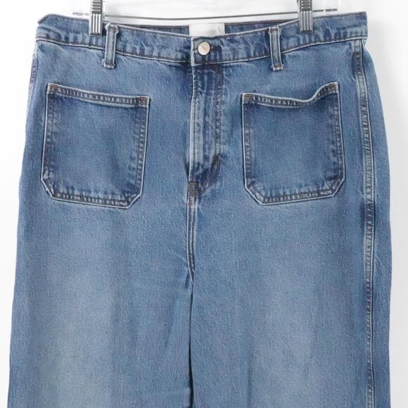 Reformation Jeans Womens 32 Alyssa Wide Leg Long‎ Denim Casual High Rise - Picture 8 of 15